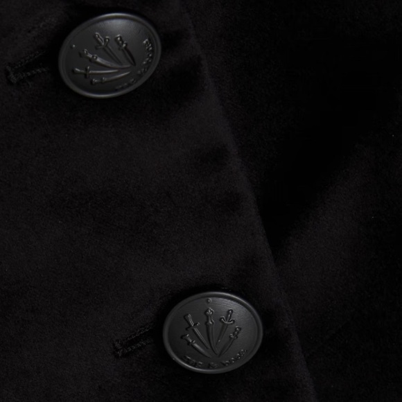 NEW Rag & Bone Women's Black Razor Velvet Two-Button Blazer Jacket - Size 00/XXS - Picture 11 of 13